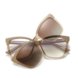 Trendy Women Multi Functional Magnetic Eyewear Frame 2 In 1 Design Glasses 81037 2