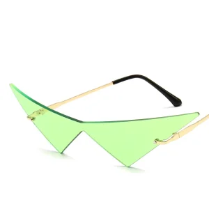 Triangle One-Piece Party Cat-Eye Sunglasses
