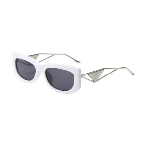 Two color Electroplated Fashionable Sunglasses for Women High end Light Luxury Personalized Sunglasses