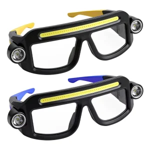 USB-Rechargeable Eyewear Headlamp with Lithium Battery for Outdoor Hiking