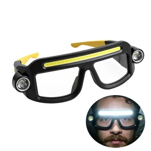 USB Rechargeable Lithium-Ion Eyeglass Headlamp with IPX4 Waterproof Rating