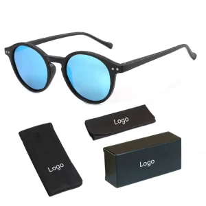 UV400 Polarized Round Frame Sunglasses Custom Vintage Retro