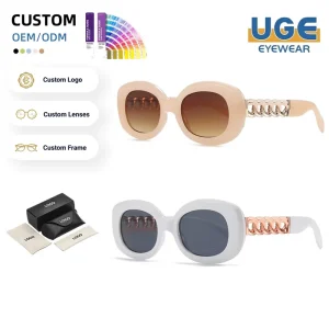 UV400 Protection Designer Sunglasses Personalized Custom Logo Trending Stylish Round Shades Funky Crystal Ladies Sunglasses