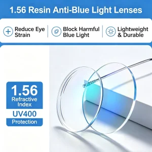 UV420 Blue Light Blocking Lightweight Clear Prescription Lenses