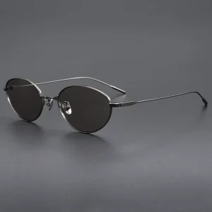 Ultra Light 7g Pure Titanium Sunglasses Round Frame Retro Wire Rim UV400 Prescription Ready Men Women Eyewear ODM OEM