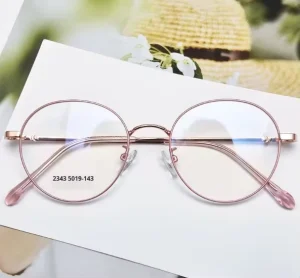 Ultra Light Optical Frames for Men Women Retro Artistic Two Tone Blue Light Blocking Myopia Glasses Clear Mirror Lenses