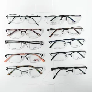 Ultra Light Titanium Semi Rimless Spectacles Multi Neutral Tone Bulk Ready Stock