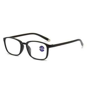 Ultra light Smart Zoom Far Dual use Anti blue Light Black Fashion Unisex Reading Glasses for Middle aged Elderly Diamond Face