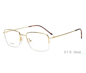Ultralight Alloy Half-Frame Titanium Rimless Optical Eyeglass Frames