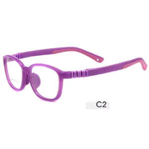 Ultralight Clear Silicone Children’s Optical Eyeglass Frames for Reading