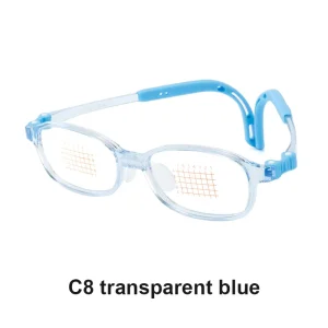 Ultralight TR90 Silicone Optical Myopia Glasses for Children Blue Anti-Light