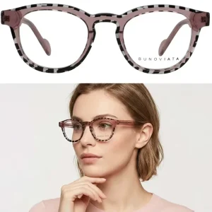 Unique Round Pattern Acetate Eyewear Frames Women Stylish Optical Glasses Frame Luxury Designer Eyeglasses Ready to Ship