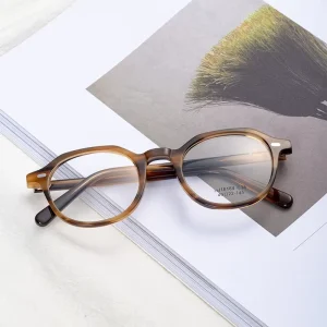 Unisex Acetate Optical Eyeglass Frames Diamond Face Shape