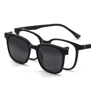 Unisex Anti Bluelight Clip on Glass Set Optical Frames Magnetic Blue Light Blocking Glasses Clip on Sunglasses
