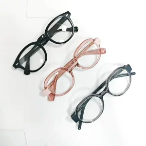 Unisex Assorted Acetate Full Rim Prescription Eyeglass Frames Hand Polished Marbled Solid Plate Spectacles with Spring Hinge