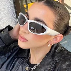 Unisex Cat-Eye Polarized UV380 Sports Sunglasses, Y2K Party Style