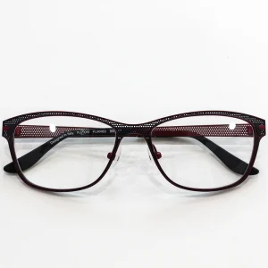 Unisex Classic Print Titanium Full Rim Eyeglass Frames for Reading Daily Wear