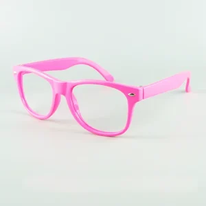 Unisex Colorful Plastic Nerd Eyewear Frames for Kids and Babies, No Lenses