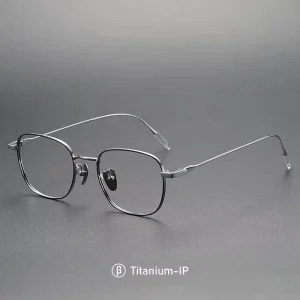 Unisex Custom Medical Ultralight Titanium Oval Prescription Eyeglass Frames