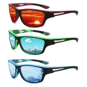 Unisex Fashion Square Frame Sunglasses UV400 Protection Lightweight Travel Outdoor Use