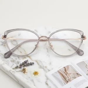 Unisex Full-Frame Eyeglasses with Blue Light Blocking Lenses