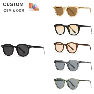 Unisex Full-Frame Round PC Sunglasses UV400
