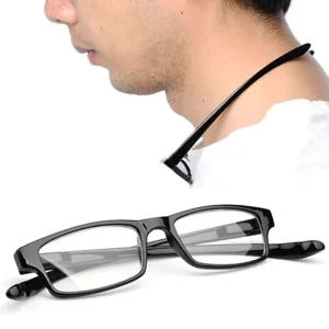 Unisex Hanging-Neck Reading Glasses Plastic PC Foldaway Frames