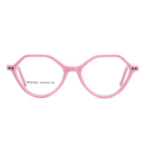 Unisex Kids’ Polygon Reading Glasses with Plain PC Lenses