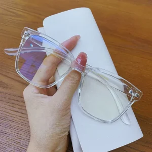 Unisex Optical Eyeglass Frames with Blue Light Blocking Lenses