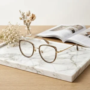 Unisex Optical Eyeglasses Frame with Spring Hinges Anti Blue Light Daily Wear