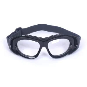 Unisex Outdoor Safety Sports Goggles Polycarbonate Lens Adjustable Protective Glasses for Football Basketball and Tennis