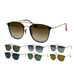 Unisex Oversized Gold Sunglasses UV400 Eyewear Kit