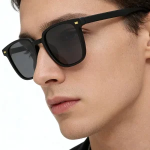 Unisex Polarized Full Rim Sunglasses with UV Protection for Street Photography and Driving