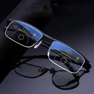 Unisex Reading Glasses Intelligent Multifocal Auto Focus Eyeglasses Far Near Dual use Anti Blue Light Radiation Eyewear Glasses