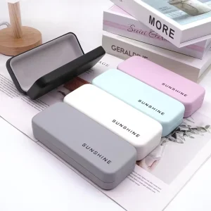 Unisex Rectangle Eco-Friendly Colorful Glasses Packaging Case Hard Metal Iron Sunglasses Case