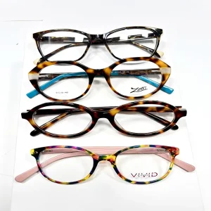 Unisex Rectangle Transparent Red Full-Rim Optical Frames