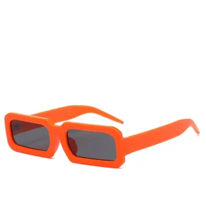 Unisex Retro Small-Frame Square Sunglasses, UV400