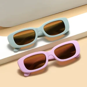Unisex Retro Square-Frame PC Children’s Polarized Sunglasses