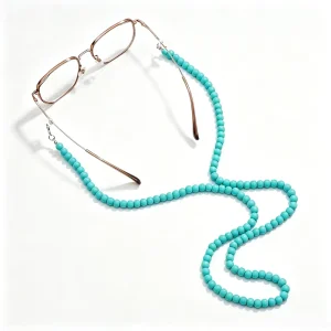 Unisex Silicone Beaded Eyeglass Holder Chain with Airplane Beads