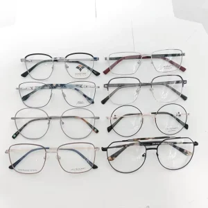 Unisex Slim Lightweight Metal Optical Eyeglass Frames