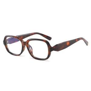 Unisex Small Frame Square Eyeglasses Black Red Color for All Face Sizes