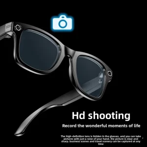 Unisex Smart Glasses Built-in Camera Photography Anti-Blue Light Sunglasses AI