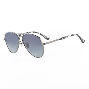 Unisex Thin Pilot Double-Bridge Oval Sport Sunglasses with Custom Logo China Manufacturer