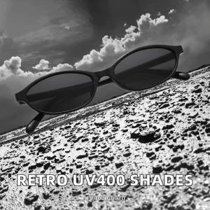 Unisex Vintage Oval Sunglasses Yellow Coffee Lenses UV400 PC Frames