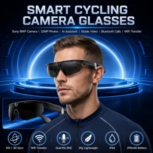 Upgraded Smart Glasses Wireless 5.3 Audio Sunglasses Polarized Sports Eyewear with Camera 1080P Handsfree Call