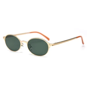 Uv Sunglasses Unisex New Styles Metal Frame Sunglasses Custom Glasses Oval Sunglasses Women