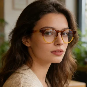 Vintage Acetate Full-Rim Myopia Eyeglass Frames, Handmade