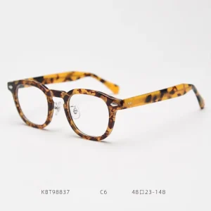 Vintage Acetate Optical Eyeglass Frame Clear Lens