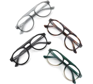Vintage Acetate Optical Frames Full Rim Round Eyeglasses Classic Eyewear Frame OEM Manufacturer