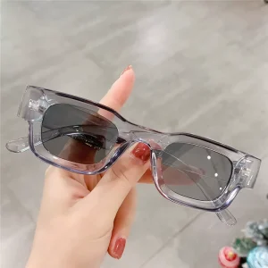Vintage Fashionable Square Sunglasses for Women UV400 Polarized Trend Eyeglasses TAC Plastic HIGO Brand Model 5053 C
